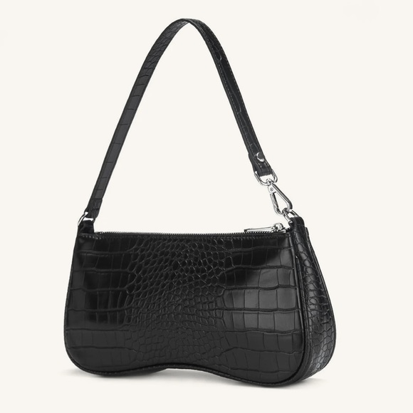 JW PEI Handbags - JW Pei Eva Shoulder Bag - Black Croc